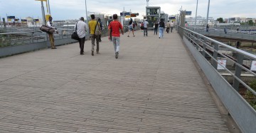 Passerelle en robinier