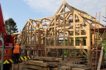 Oak framed house